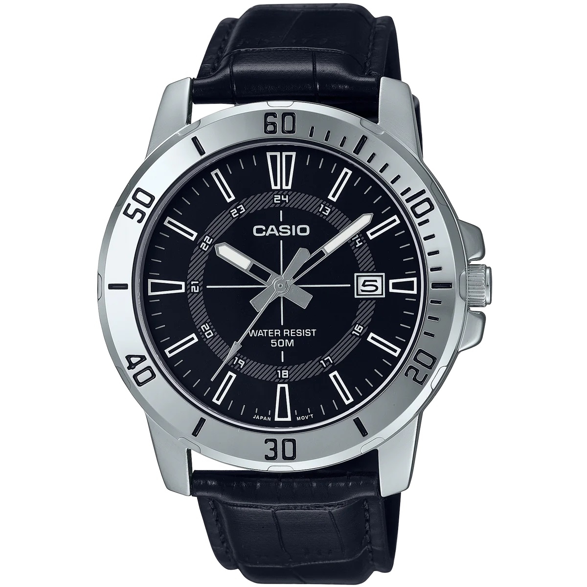 CASIO SPORT COLLECTION Mod. DIVER 50M LEATHER - BLACK