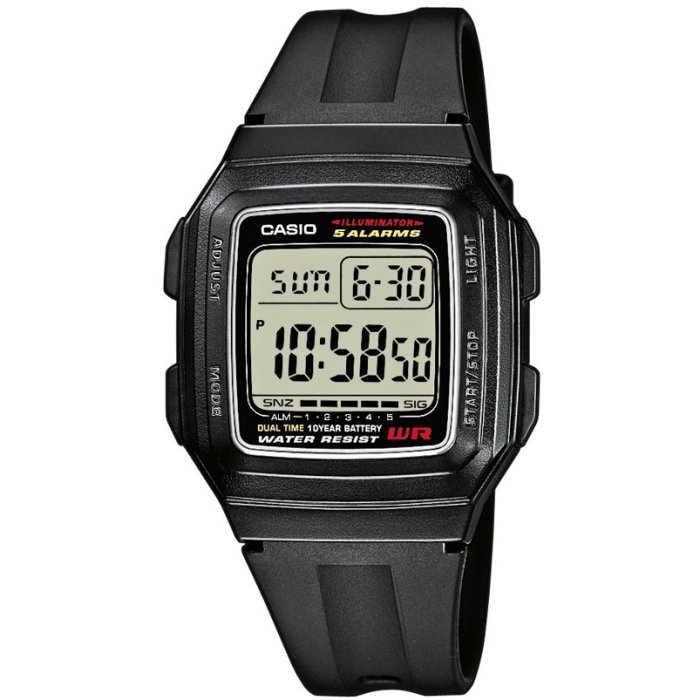 CASIO VINTAGE Mod. ILLUMINATOR 10 YEARS BATTERY - BLACK