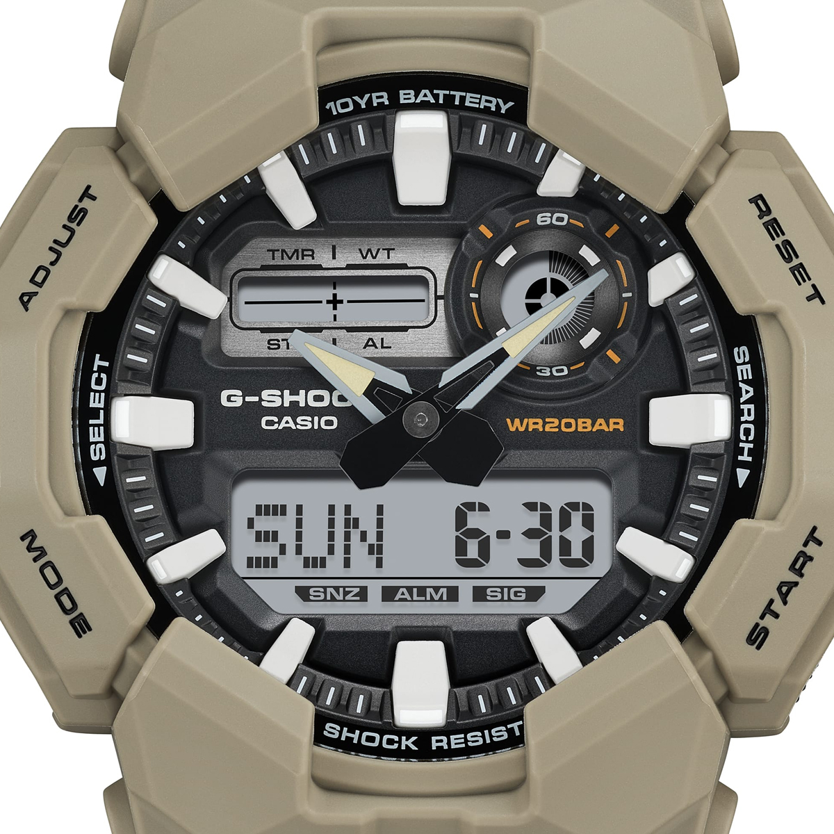 CASIO G-SHOCK Mod. NEW RUGGED BASIC Digital 10-Year Battery 12