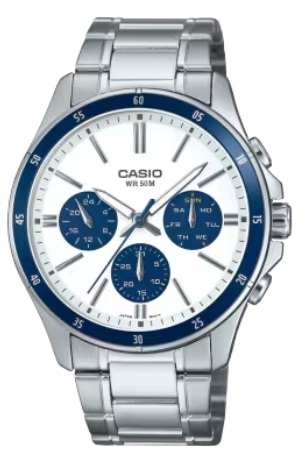 CASIO COLLECTION Mod. MULTIFUNCTION CALENDAR - WHITE & BLUE PANDA