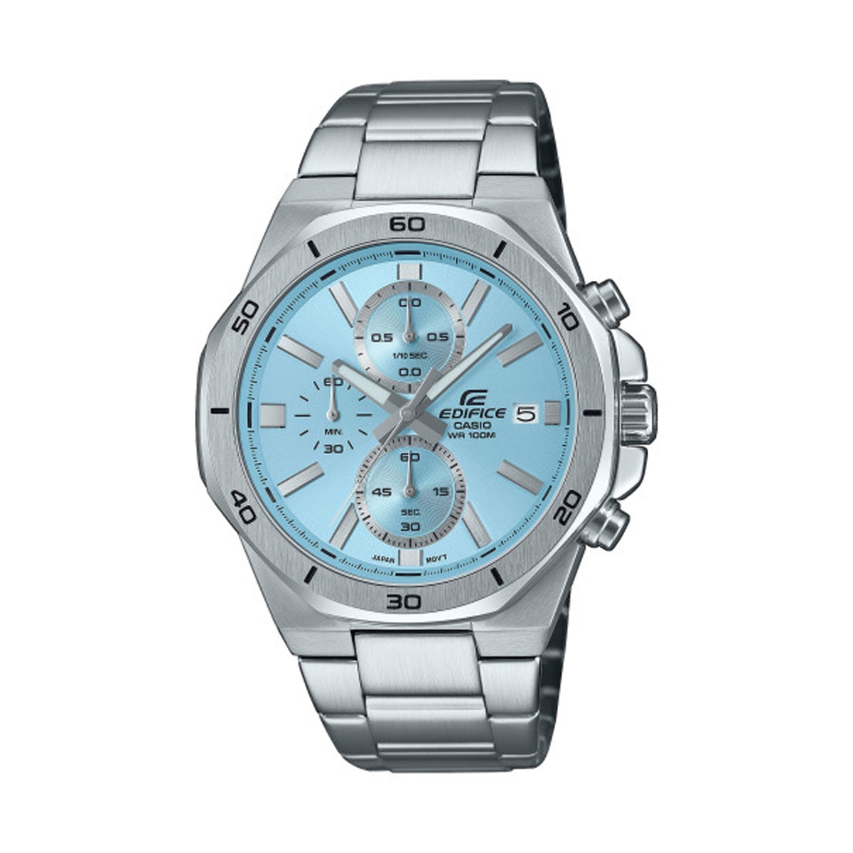 CASIO EDIFICE Mod. OCTAGONAL CHRONOGRAPH - LIGHT BLUE