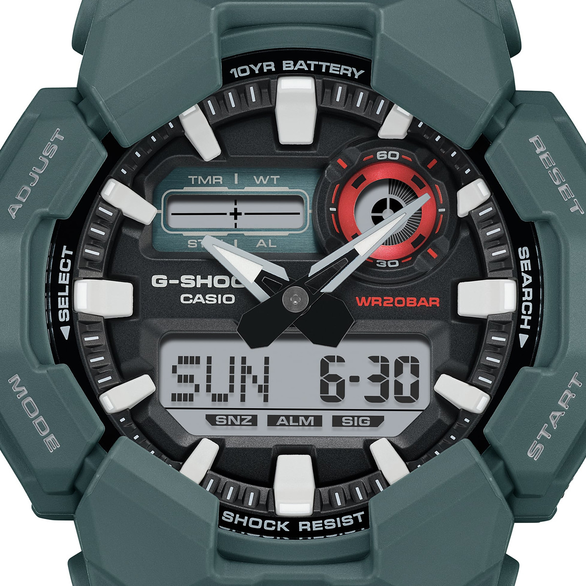 CASIO G-SHOCK Mod. NEW RUGGED BASIC Analog-Digital 10-Year Battery 4