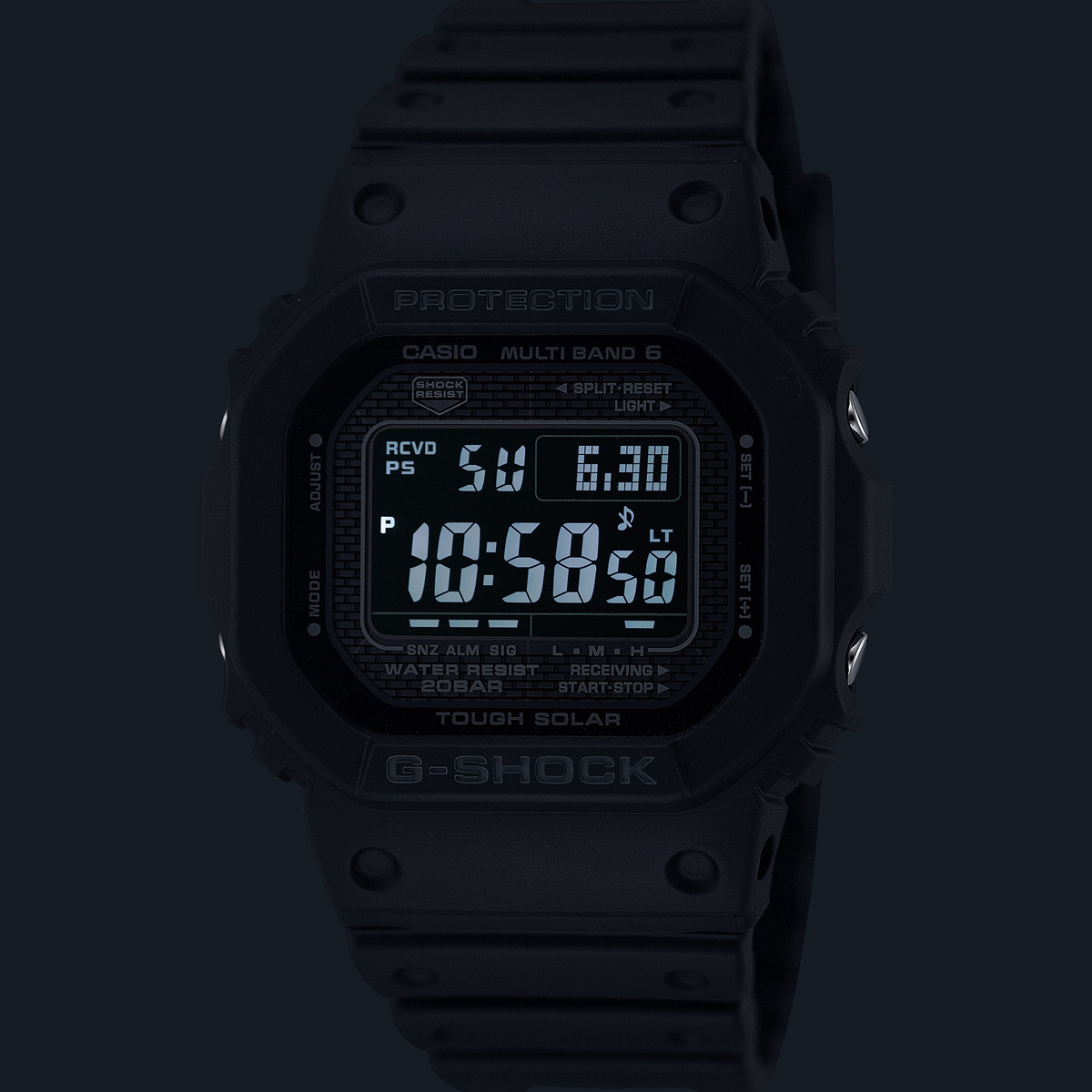 CASIO G-SHOCK Mod. THE NEW ORIGIN Multiband 6 - TOUGH SOLAR - FULL BLACK 5