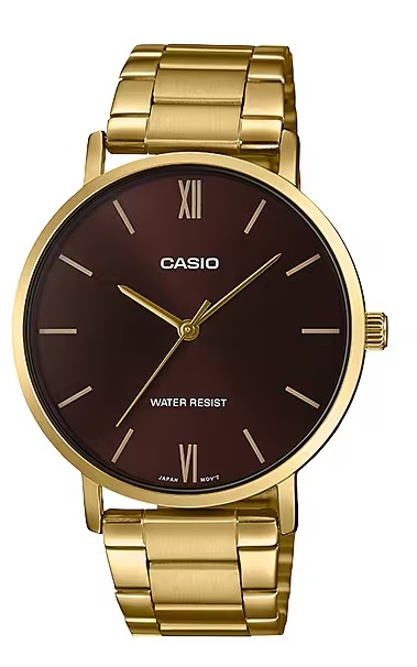 CASIO COLLECTION Mod. MINIMAL GOLD - BROWN