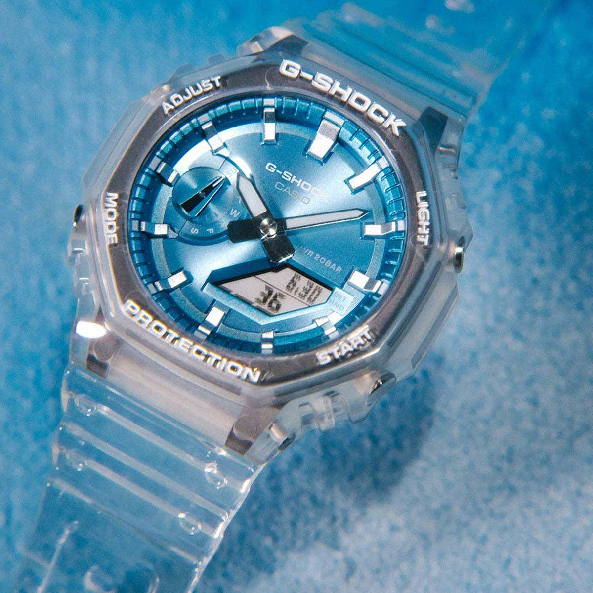 CASIO G-SCHOCK Mod. BRIGHT METALLIC - LIGHT BLUE 5