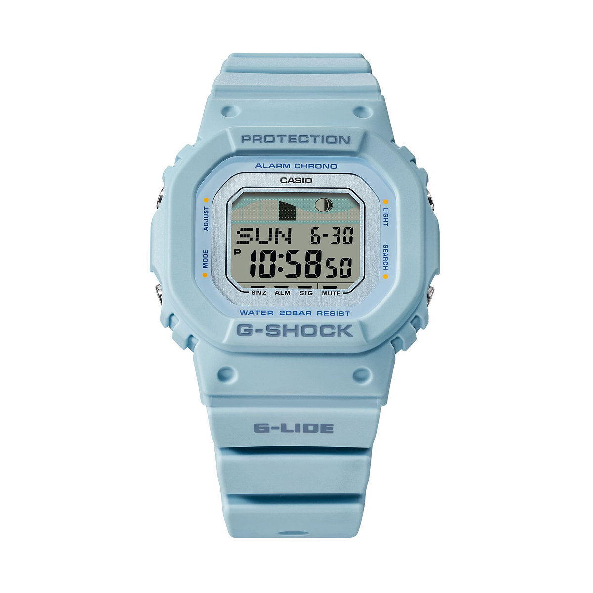 CASIO G-SHOCK Mod. G-LIDE Mid-Blue - SURF TIDE GRAPHS 2