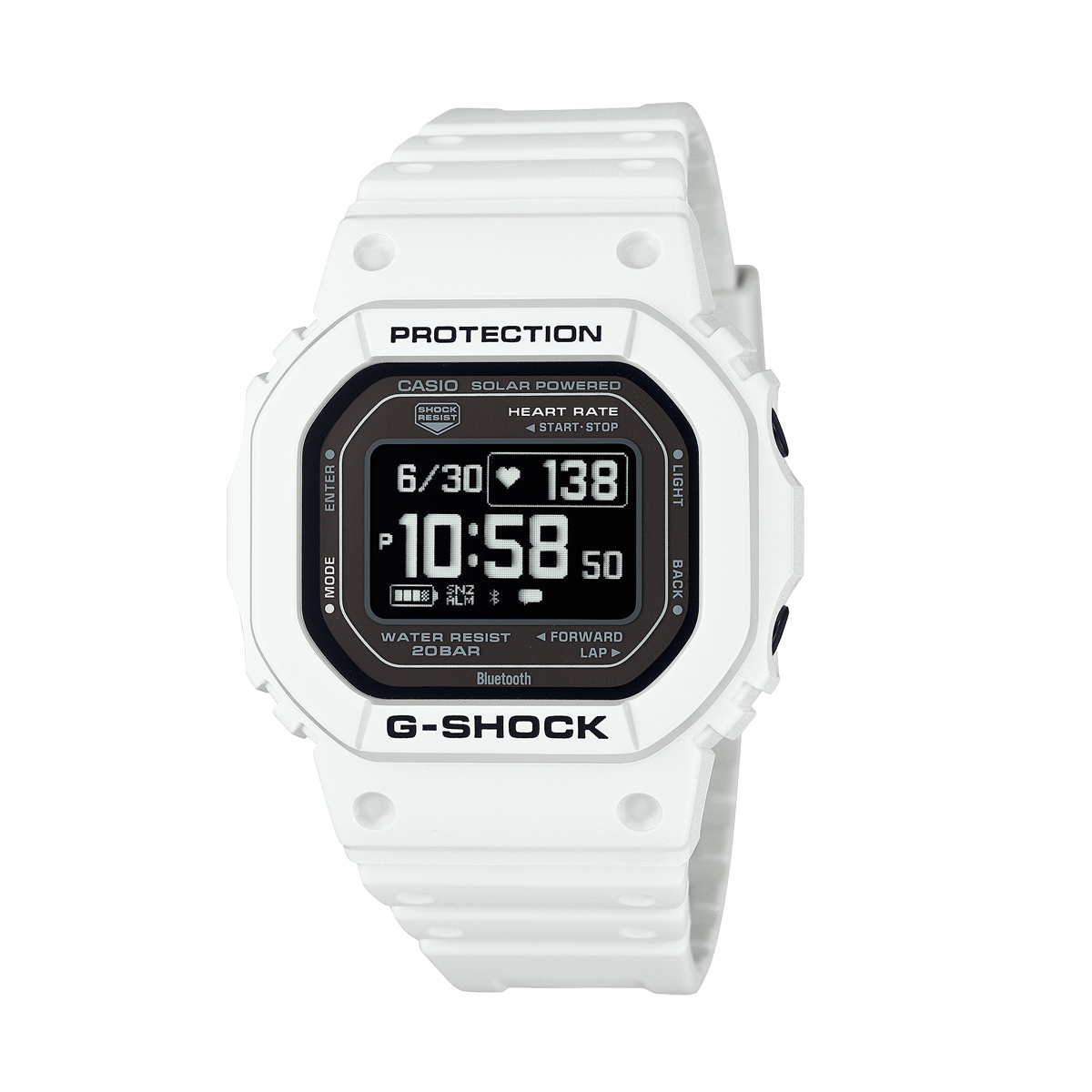 	DW-H5600-2ER CASIO G-SHOCK Mod. G-SQUAD THE ORIGIN WHITE - HEART RATE SERIE