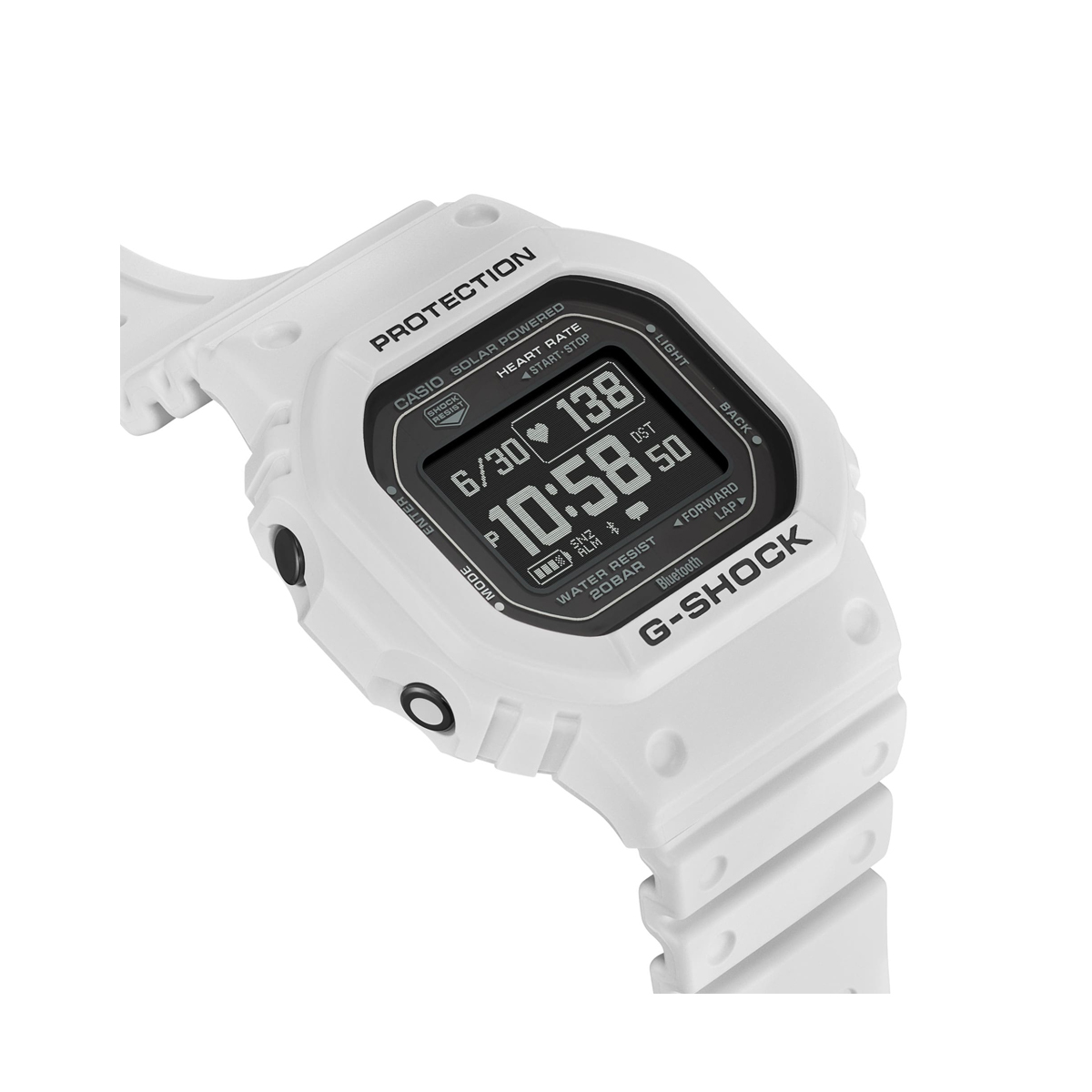 	DW-H5600-2ER CASIO G-SHOCK Mod. G-SQUAD THE ORIGIN WHITE - HEART RATE SERIE 5