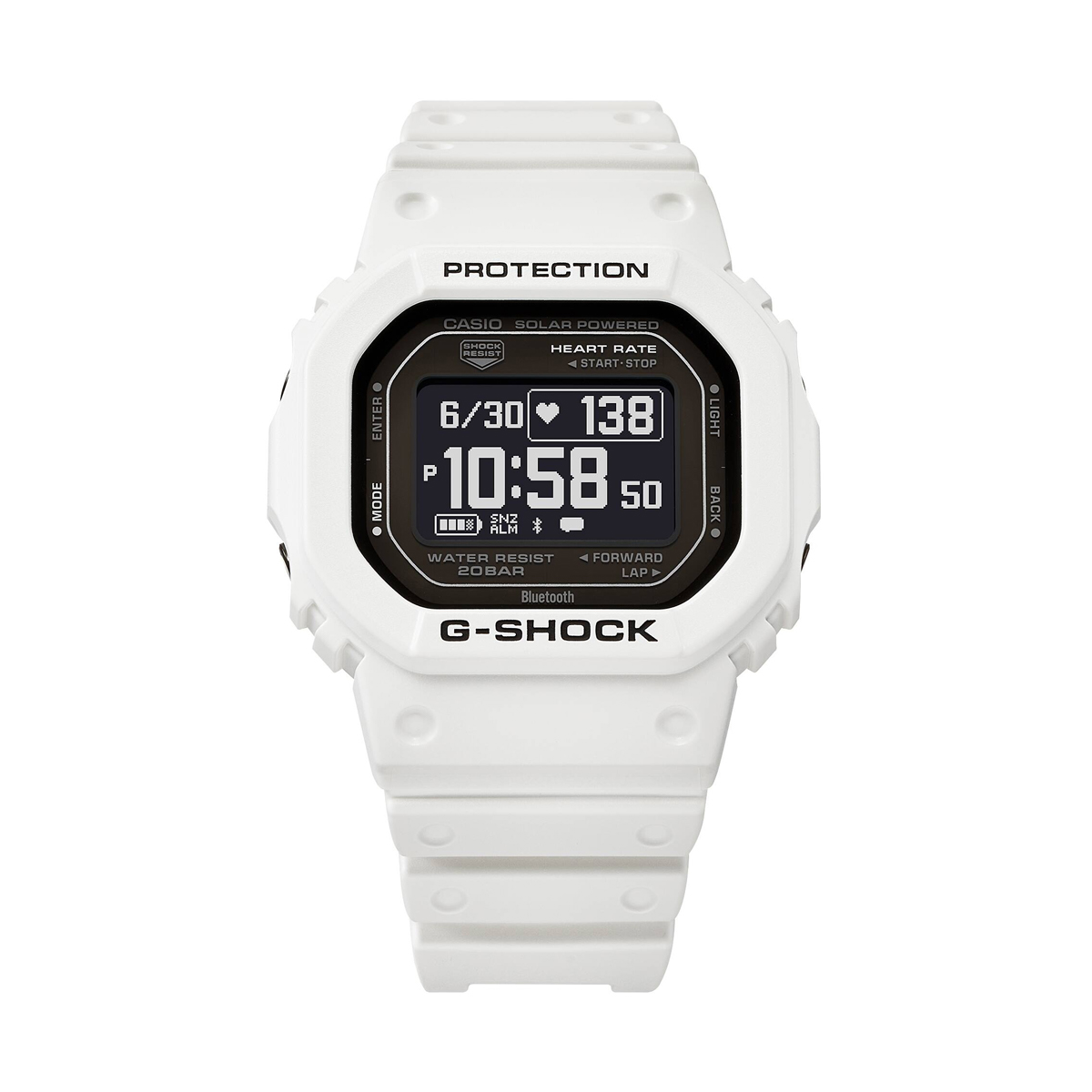 	DW-H5600-2ER CASIO G-SHOCK Mod. G-SQUAD THE ORIGIN WHITE - HEART RATE SERIE 2