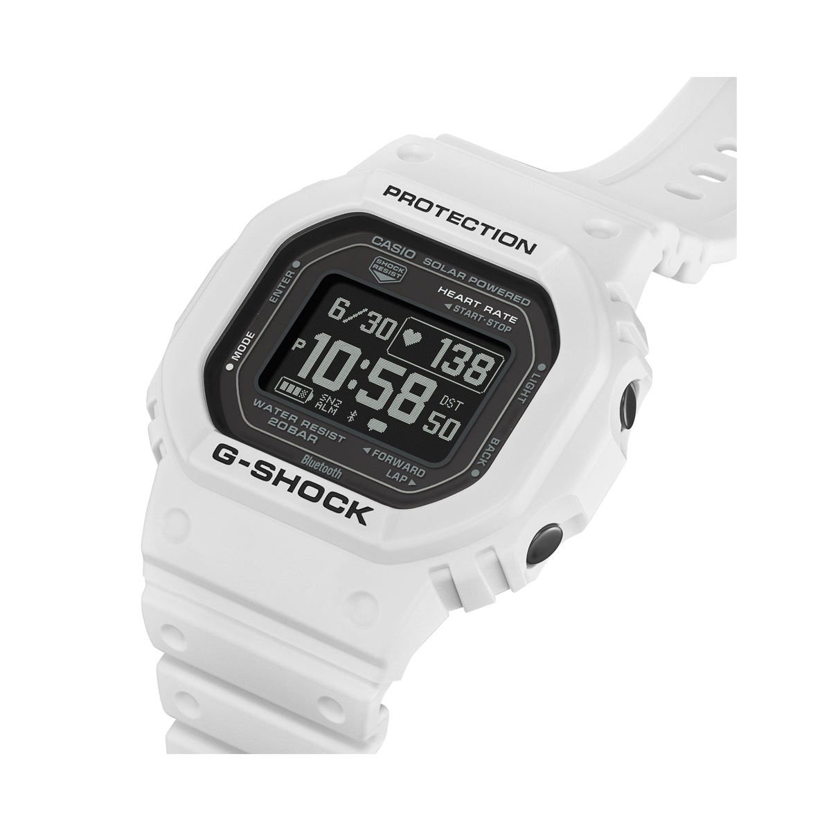 	DW-H5600-2ER CASIO G-SHOCK Mod. G-SQUAD THE ORIGIN WHITE - HEART RATE SERIE 8