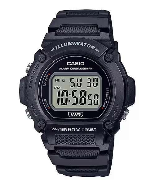 CASIO TIMELESS COLLECTION Mod. SPORT- ILLUMINATOR. WR 50M. ALARM. CHRONOGRAPH