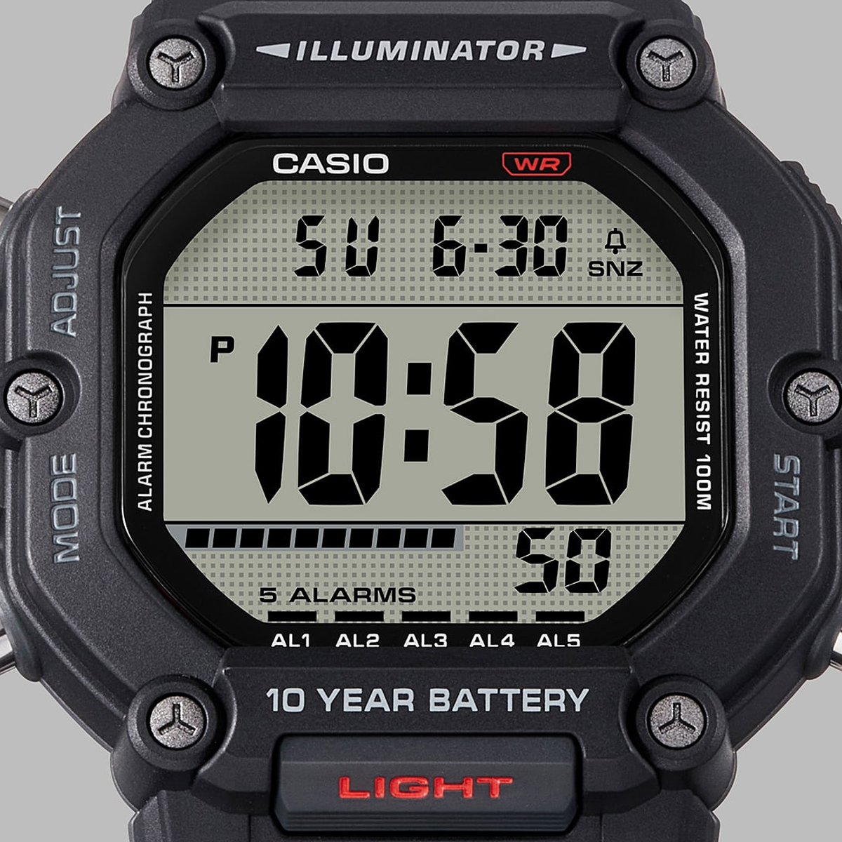 CASIO SPORT COLLECTION Mod. OVERSIZE 10 YEARS BATTERY - BLACK 3