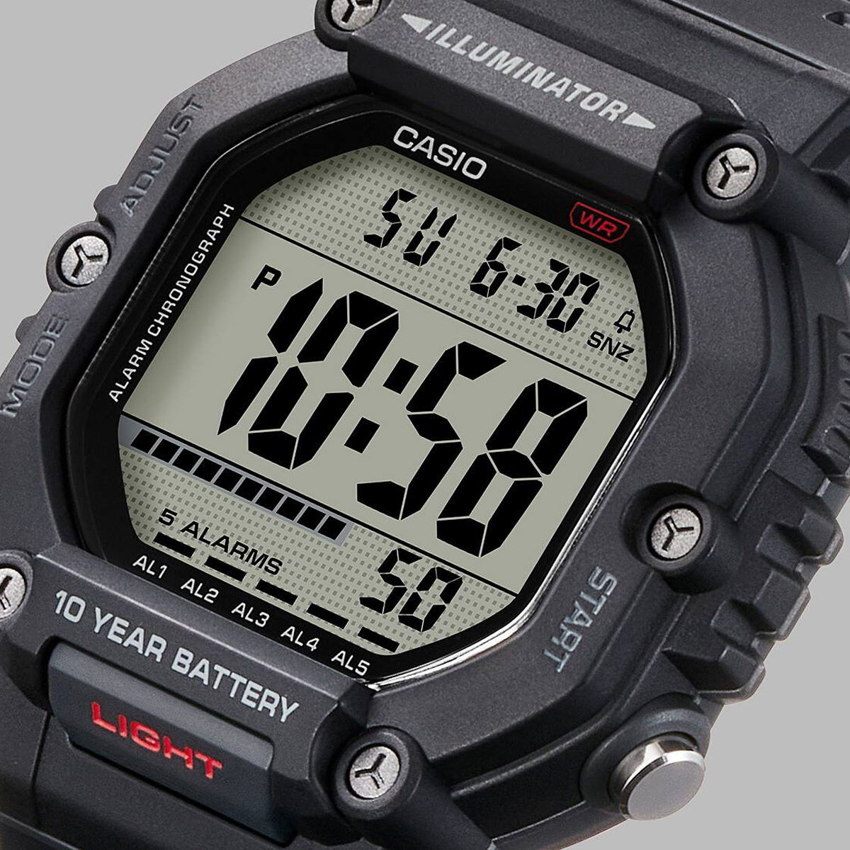 CASIO SPORT COLLECTION Mod. OVERSIZE 10 YEARS BATTERY - BLACK 2