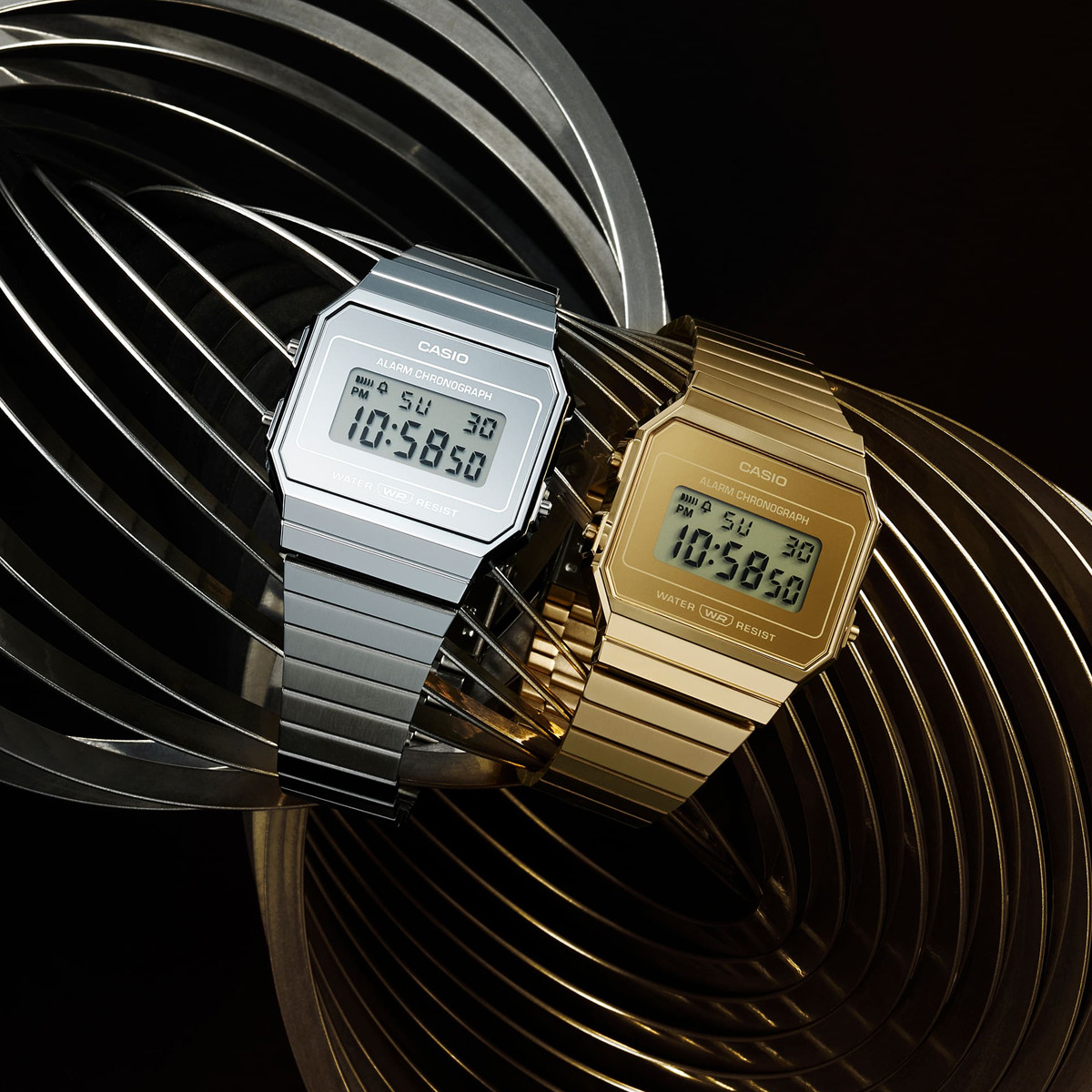 CASIO VINTAGE Mod. ICONIC SLIM SILVER 3