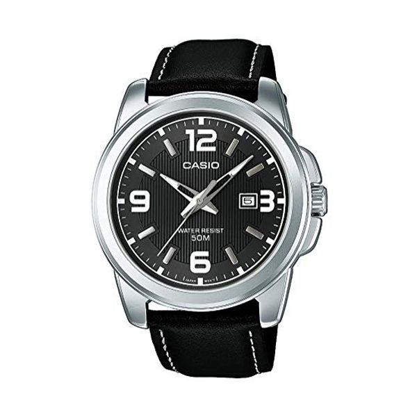 CASIO COLLECTION Mod. BOLD DATE - LEATHER. BLACK