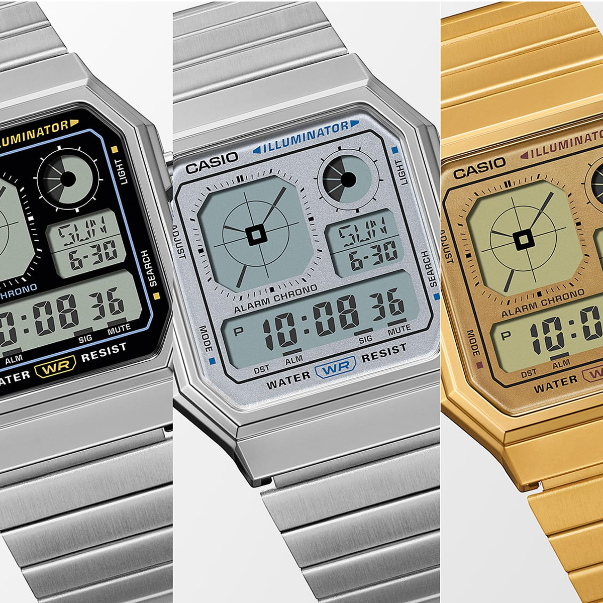 CASIO VINTAGE Mod. RETRO FUTURE EDGY COLLECTION - SILVER 2