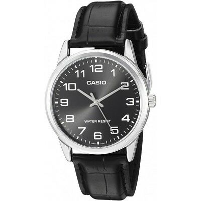 CASIO COLLECTION Mod. ONLY TIME. LEATHER - BLACK