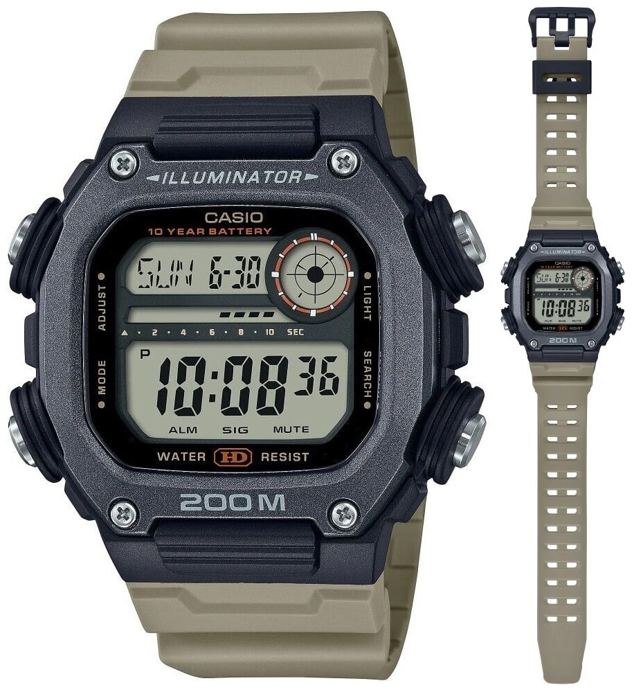 CASIO SPORT Mod. ILLUMINATOR DIVER 200M. 10 YEARS BATTERY - XL STRAP