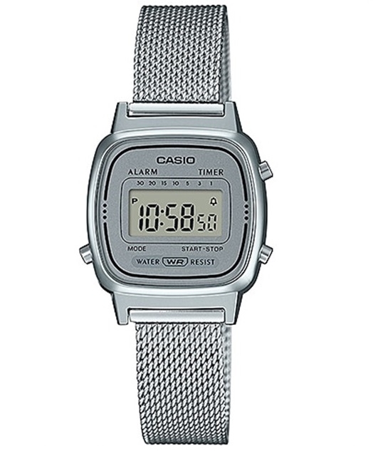 CASIO VINTAGE Mod. ICONIC MINI STEEL - SILVER MESH