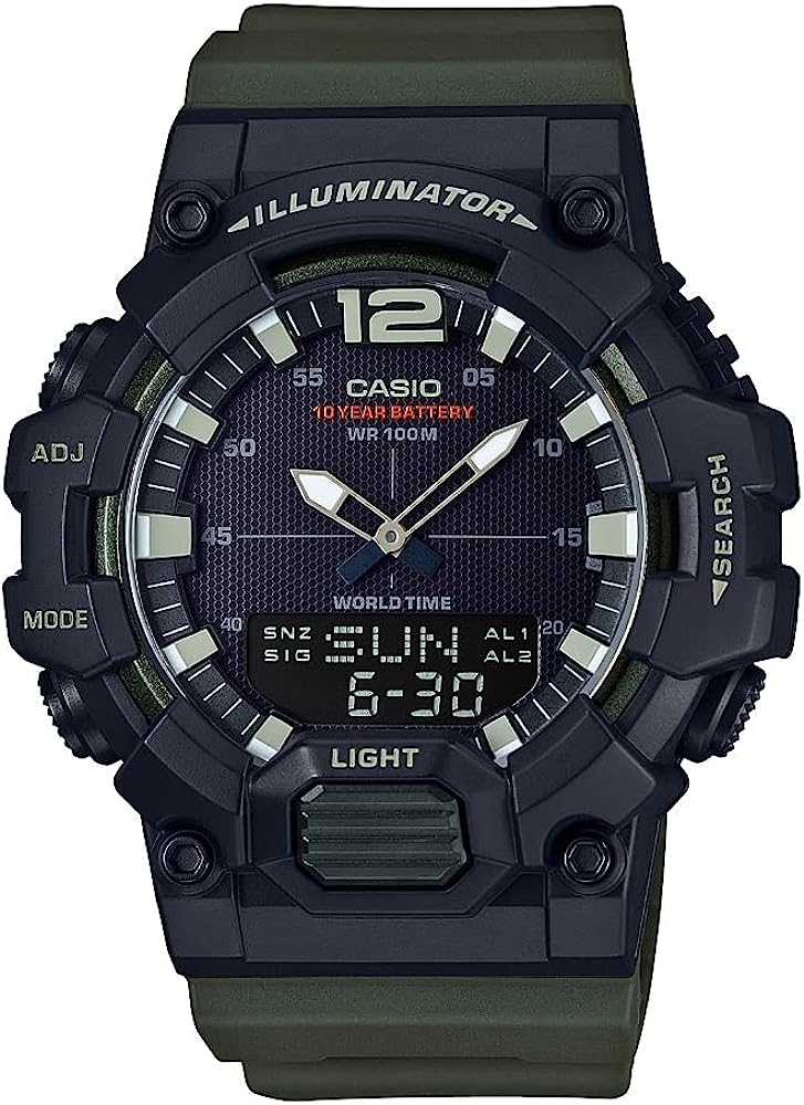 CASIO SPORT Mod. ILLUMINATOR - BLACK. ARMY GREEN