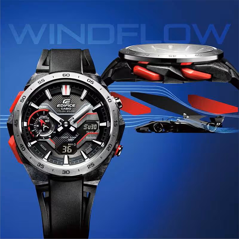 CASIO EDIFICE Mod. WINDFLOW - F1 Chronograph. Tough Solar. 4