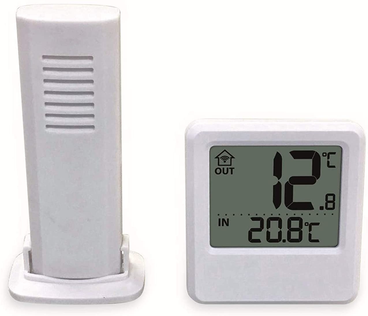 TECHNO LINE Mod. WS9114 - Termometro da parete-tavolo. temperatura interna-esterna con sensore wireless - Wall-table thermometer. indoor-outdoor temperature with wireless sensor